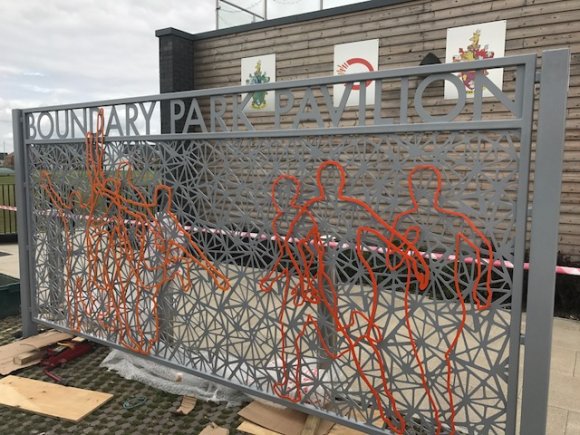 Boundary Park Pavilion installation 