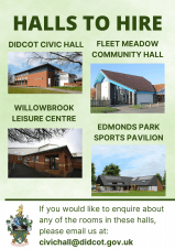 Are you looking for a hall to hire in Didcot? 